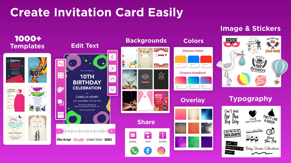 Invitation Maker MOD APK S2